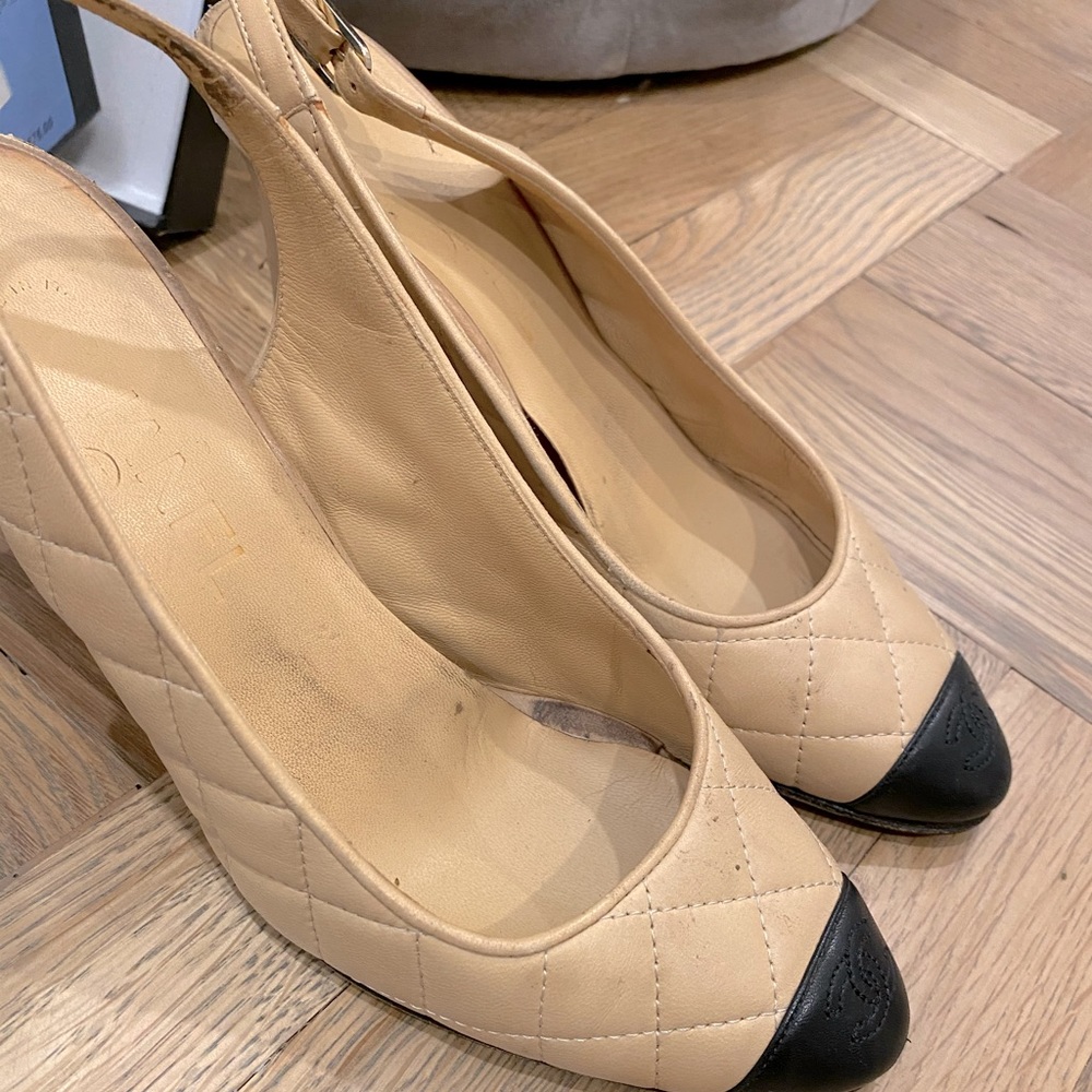 Chanel Slingback Heels